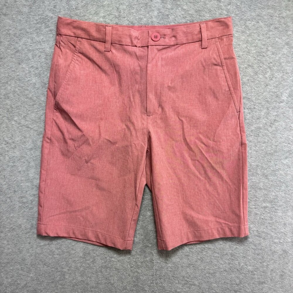 Vineyard Vines Boys Size 16 Shorts Performance Stretch Coral Chino Pink Preppy